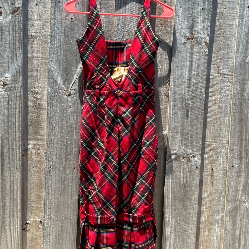 L.A.M.B. Red Plaid Dress - Picture 4 of 15